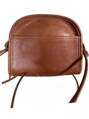 Vintage Coach Camel Brown Leather Abbie Crossbody Bag